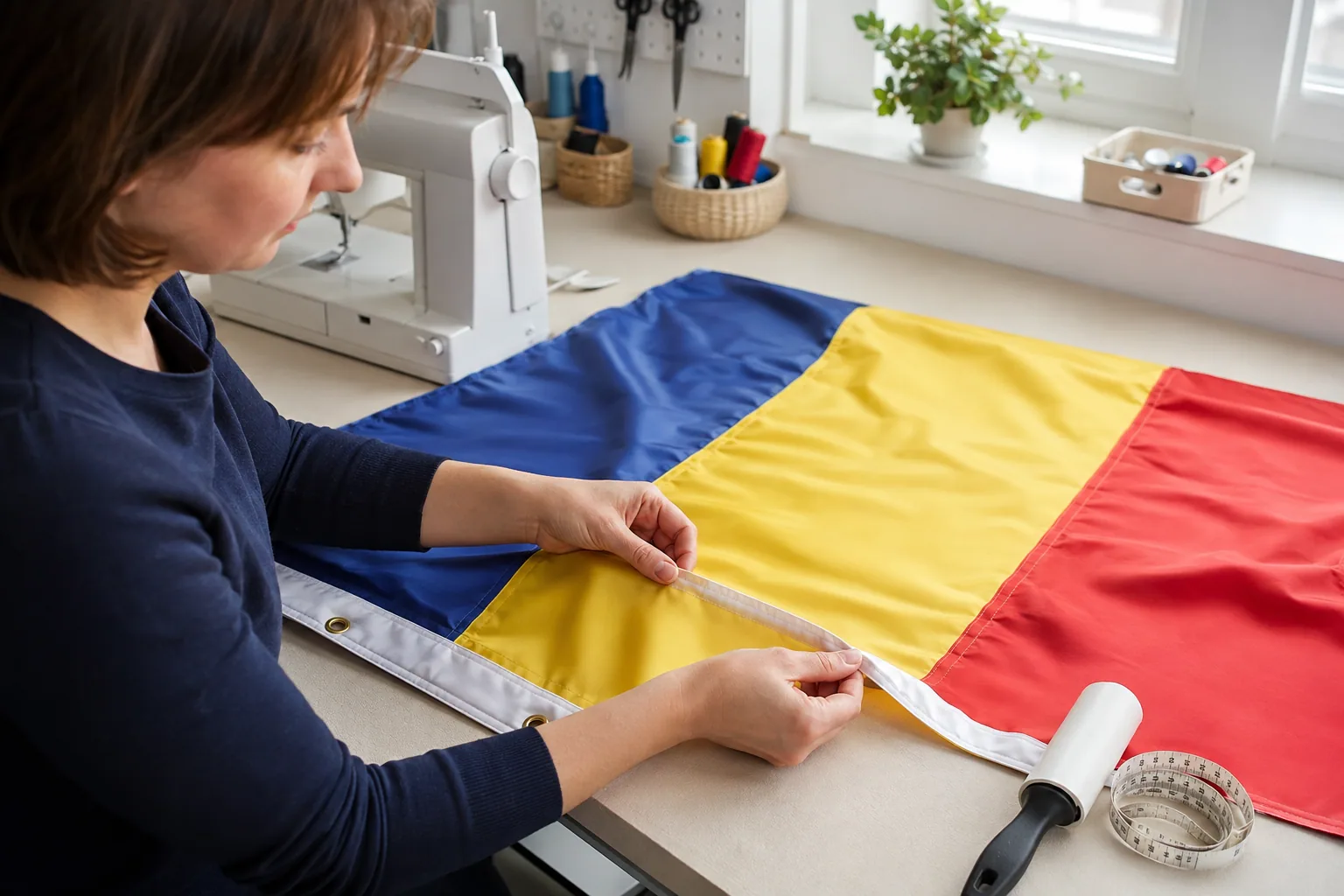 Imagine reprezentativă pentru articolul „Cum să prelungești durata de viață a steagurilor de exterior: Sfaturi de întreținere”