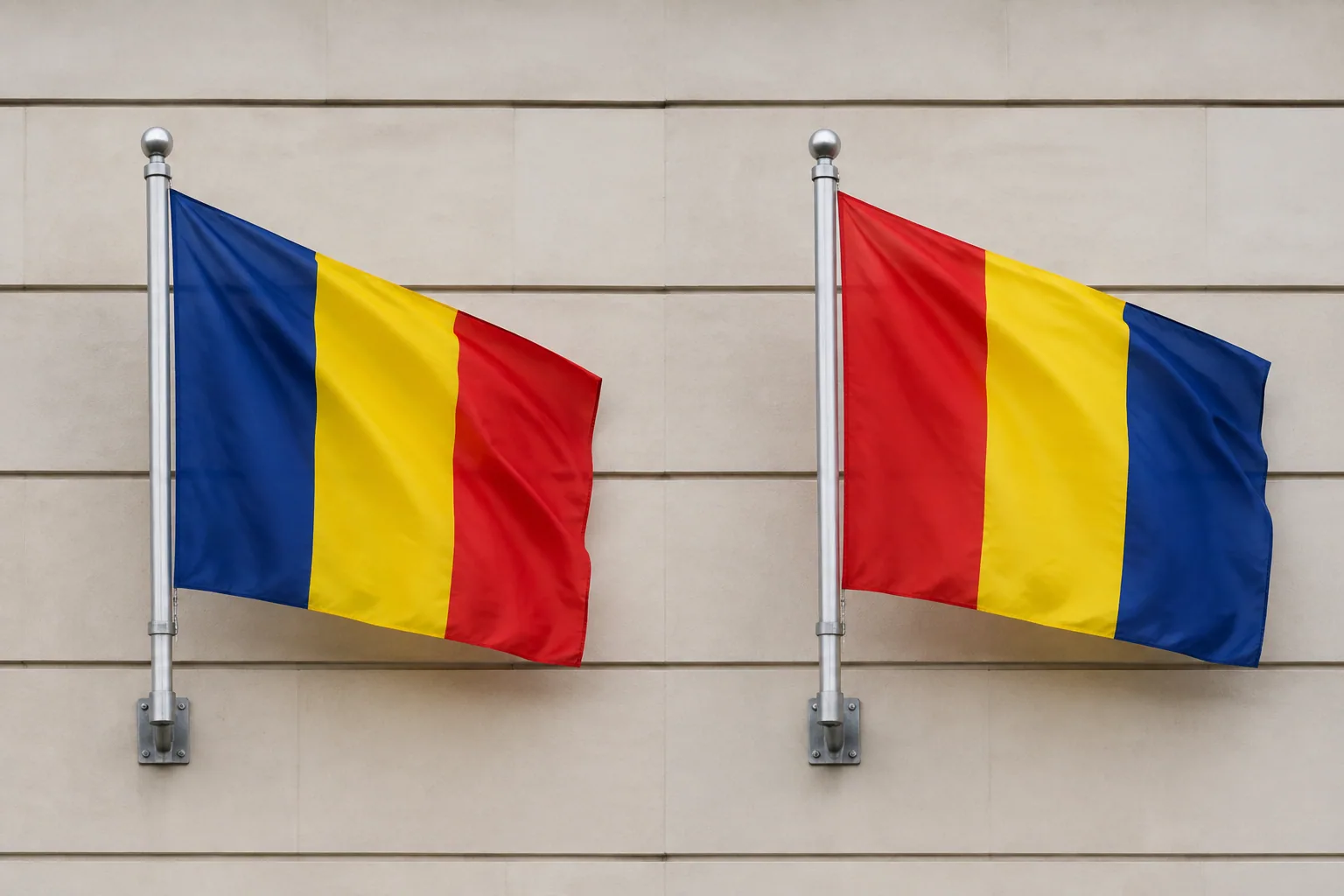 Imagine reprezentativă pentru articolul „Drapelul României montat invers: cum recunoști și corectezi ordinea culorilor”