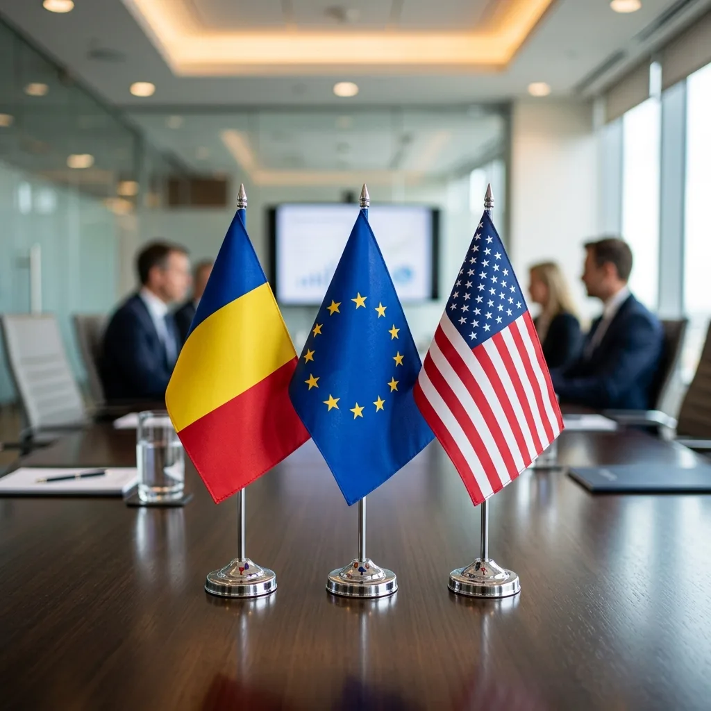 Imagine reprezentativă pentru articolul „Protocolul steagurilor la conferințe și întâlniri de afaceri internaționale”